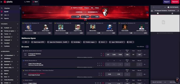 Ybets Casino paris sportifs